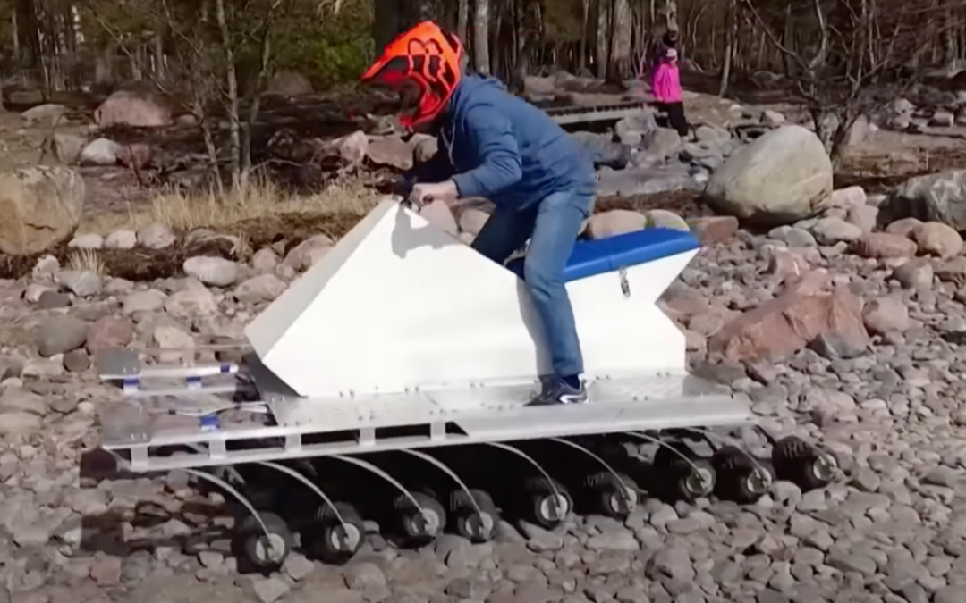 Watching this weird 18-wheel ATV move will freak you out