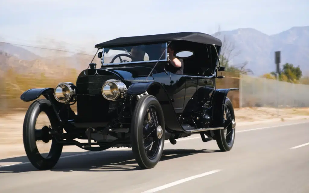 Jay Leno just drove a 9.6L chain-driven Mercedes supercar from 1913 in California