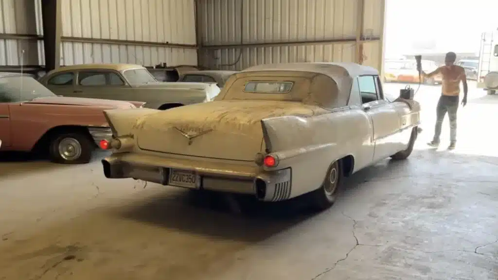 1956 Cadillac Eldorado barn find washed