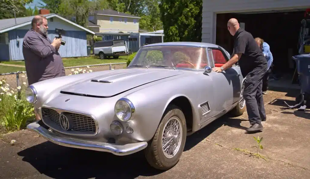 A 1960 Maserati 3500 GT barn find sports car surfaces with pristine looks but an engine in pieces