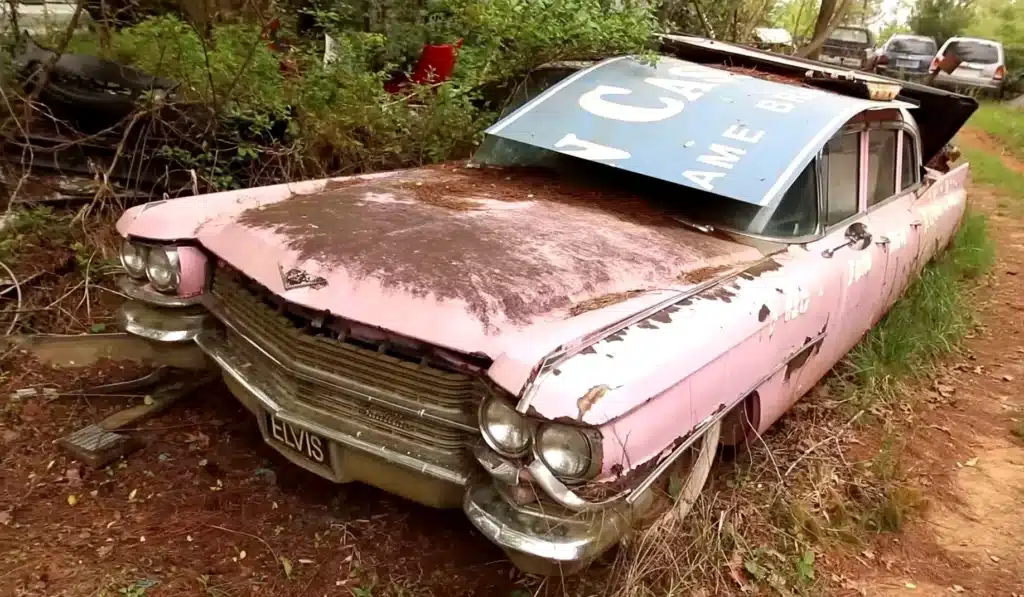 1963 Cadillac supposedly owned by Elvis found in scrapyard
