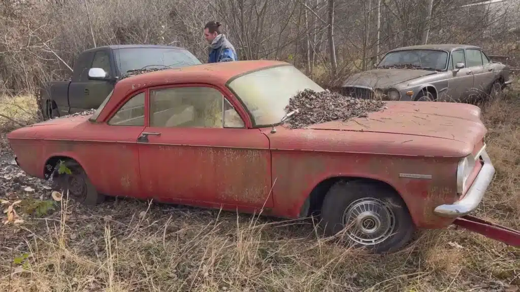 Chevrolet Corvair trapped for 46 years had surprise in trunk