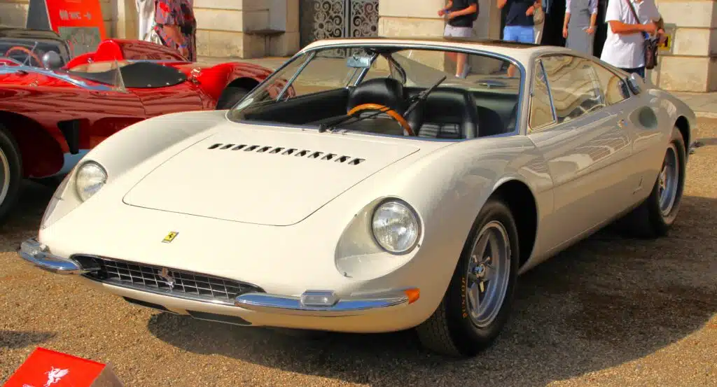 Three-seater classic Ferrari with steering wheel in the center is one of the rarest cars of all time given it is one of two ever made