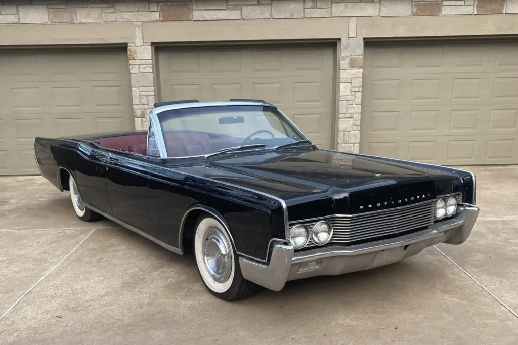A black 1967 Lincoln Continental convertible for sale in St. Louis is catching attention for a reason Animal House fans will recognize instantly