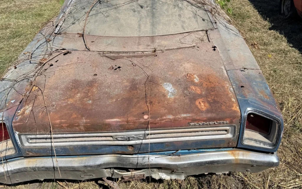 This 1969 Plymouth GTX survived 45 years in a Texas junkyard and now it’s sprouting hope