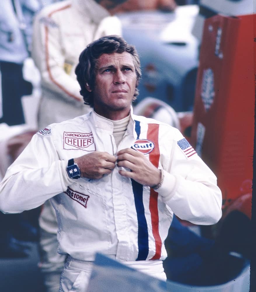 The TAG Heuer Monaco was made famous by Steve McQueen, who wore it in the 1971 film Le Mans.