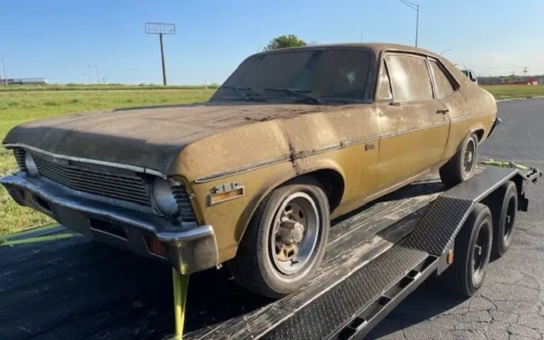 Texas man bought a herd of cars from an estate sale but found the crowing Chevrolet Nova jewel locked in a barn