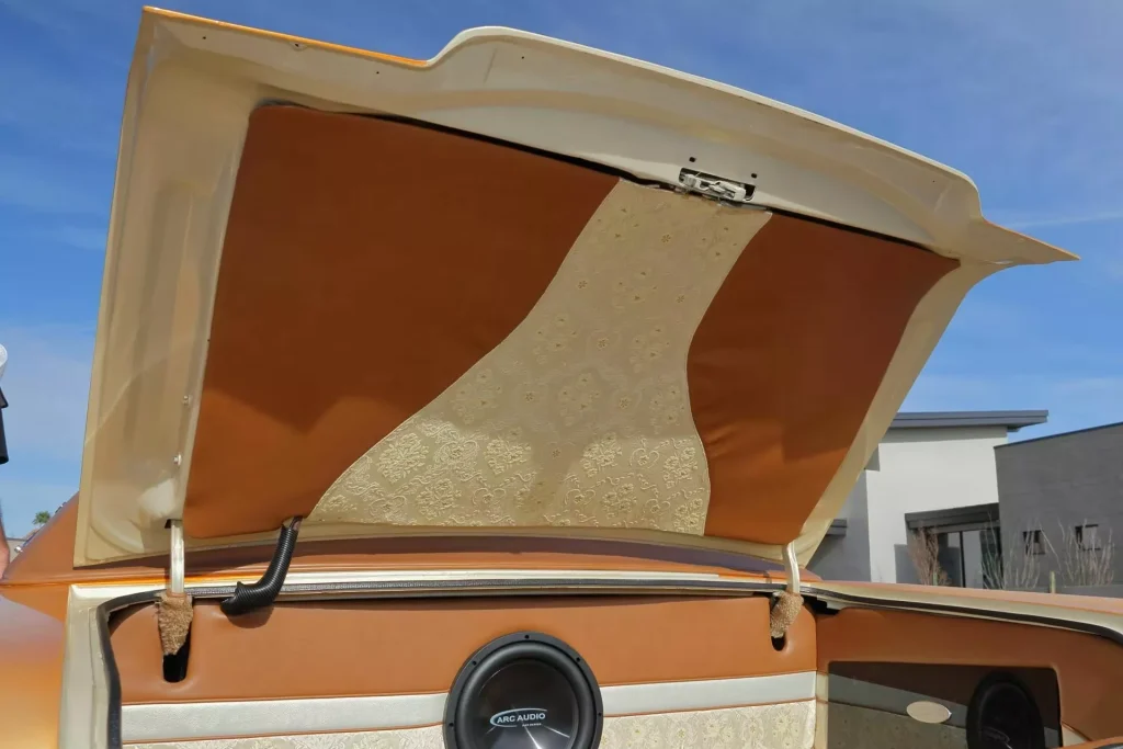 This 1973 Lincoln Continental was transformed into a chrome-heavy custom with a real granite interior and a massive 460 V8