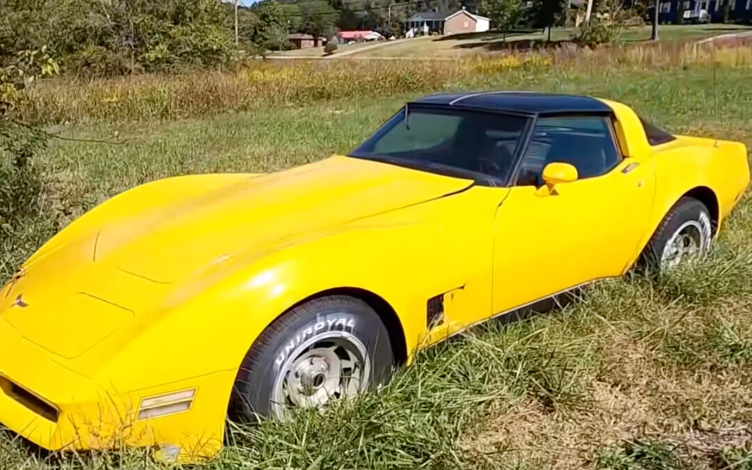 Attempting to start a Corvette Stingray after 10 years abandoned in a field