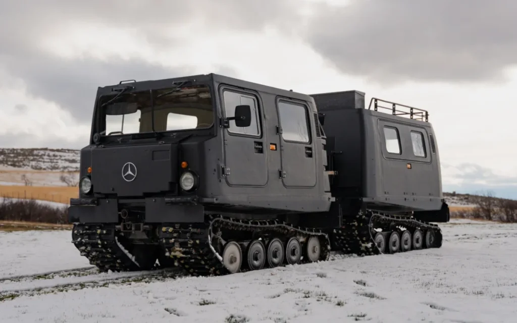 The Hägglunds M973A1 SUSV is an amphibious vehicle that was built to be an off-road beast