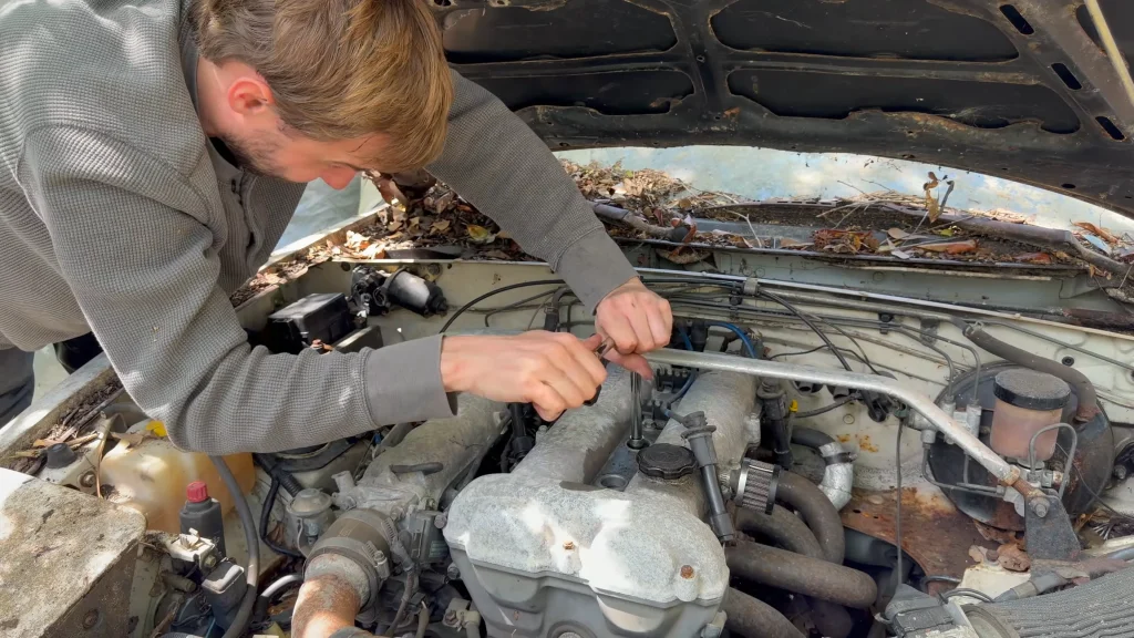 Man tries to bring forgotten 1990 Mazda Miata back to life after it sat completely neglected and abandoned for nearly 20 years