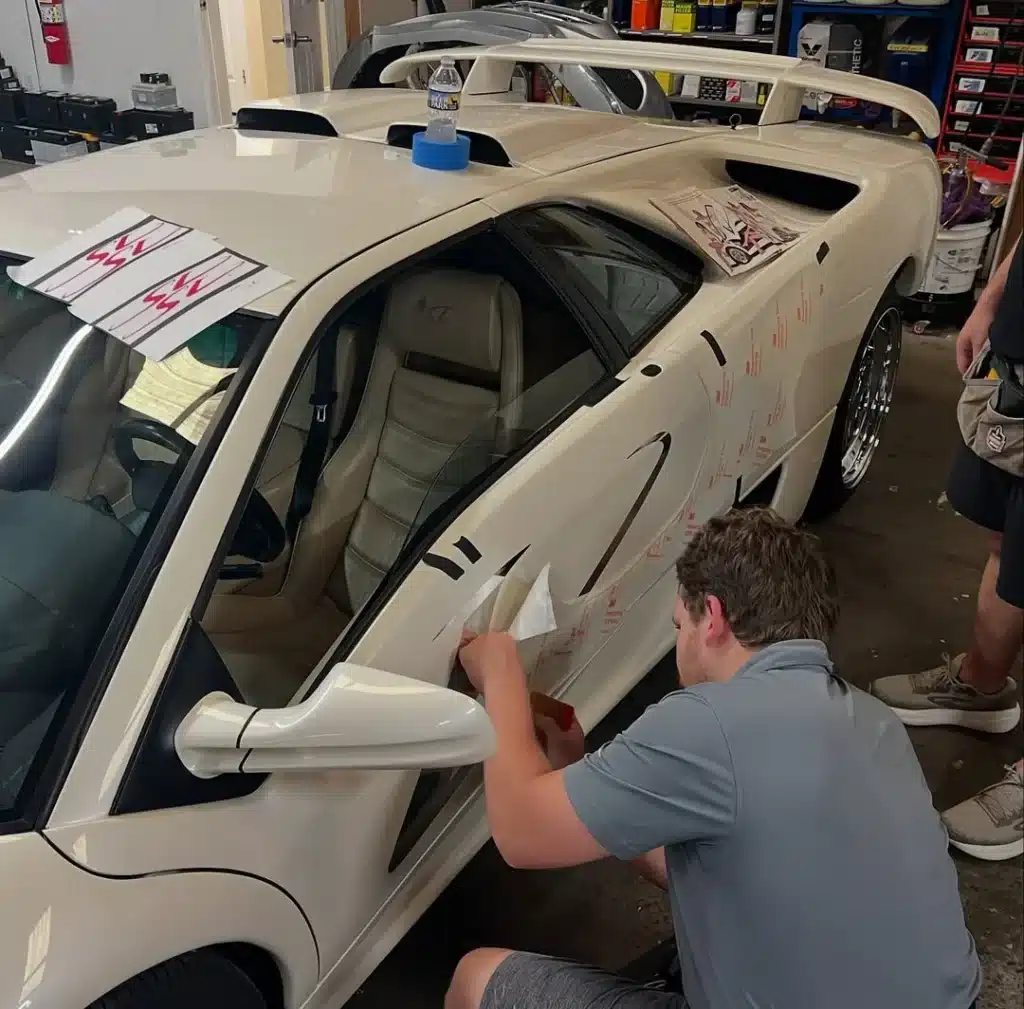 This guy in Georgia restored the iconic Victoria's Secret Lamborghini - aka Victoria's Secret Diablo - a 1998 Lamborghini Diablo designed for an ad campaign