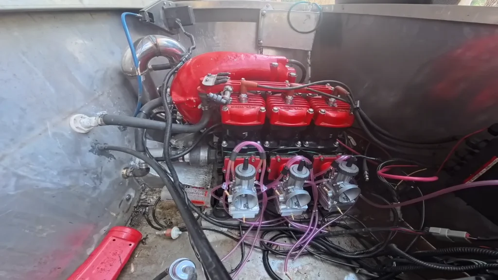 American building most powerful 2-stroke jet boat in project of a lifetime was struggling until he turned to Temu parts