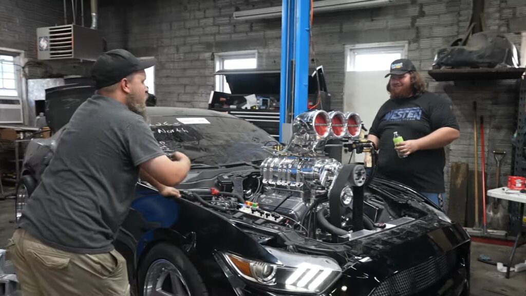 2000 hp Ford Mustang, Westen and his business partner with the Ford Mustang