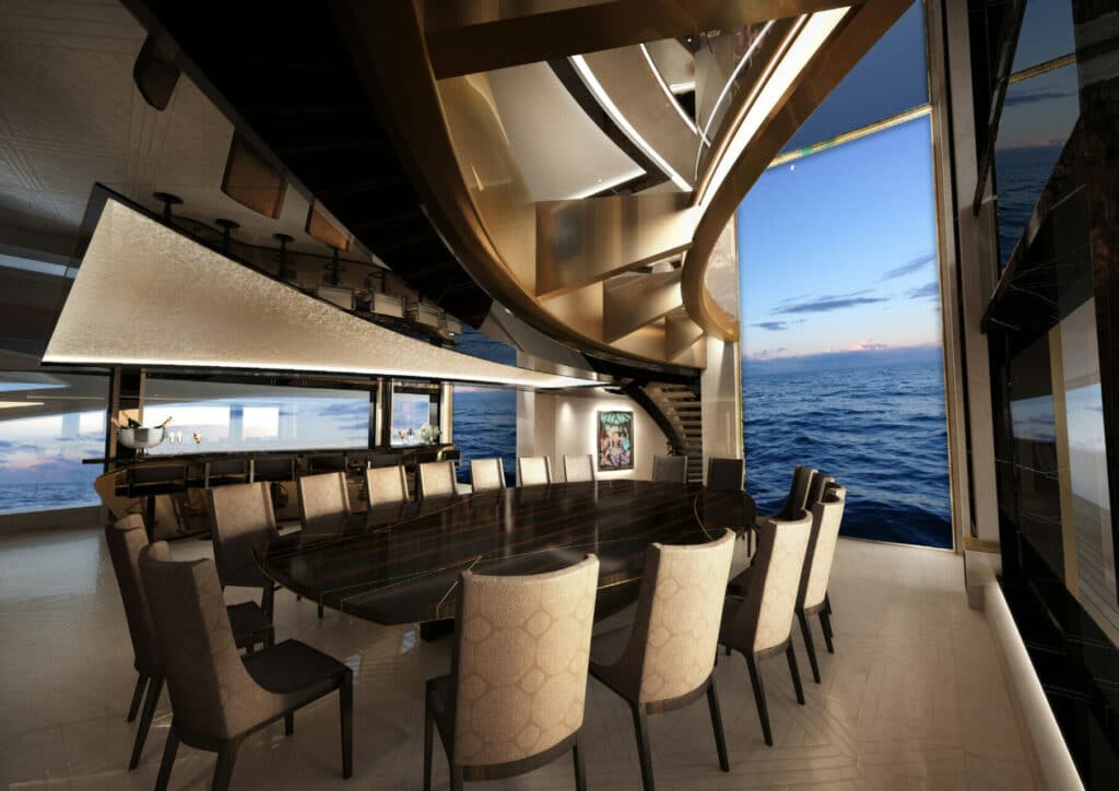 Sports billionaire Shahid Khan has a brand new 400-foot-long superyacht that has its own submarine