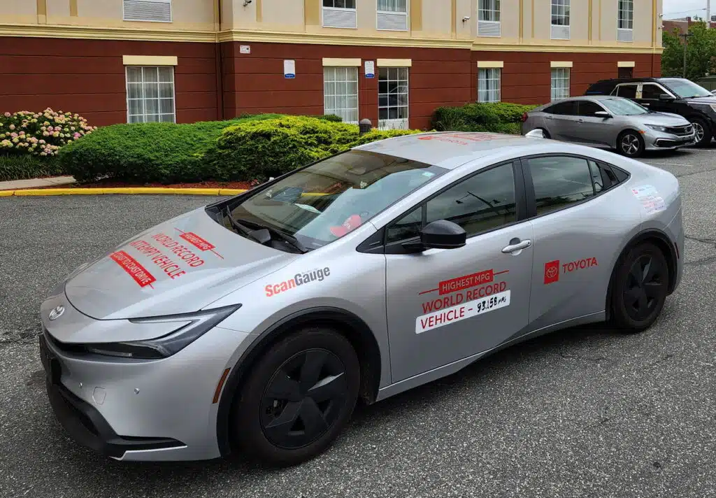 Toyota Prius set world record for highest MPG across America