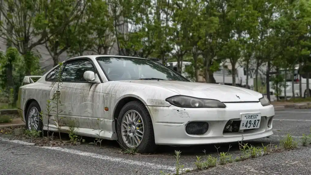 Abandoned Japanese exclusion zone is home to cars left to die