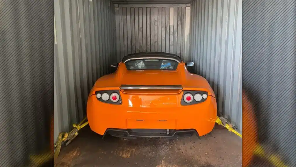 Tesla Roadsters found in shipping containers had wild fate