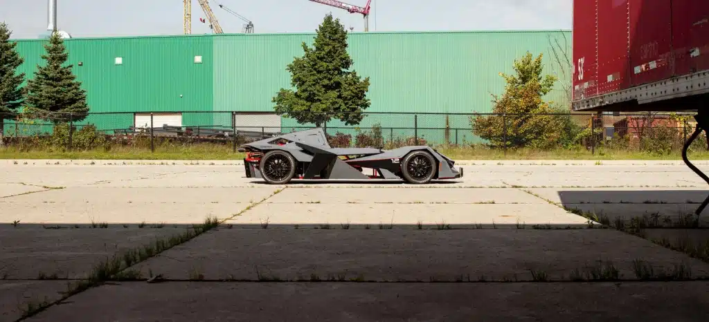 Canadian who got the perfect license plate for Nemesis R1 racecar he built tells us it's working and cops leave him be