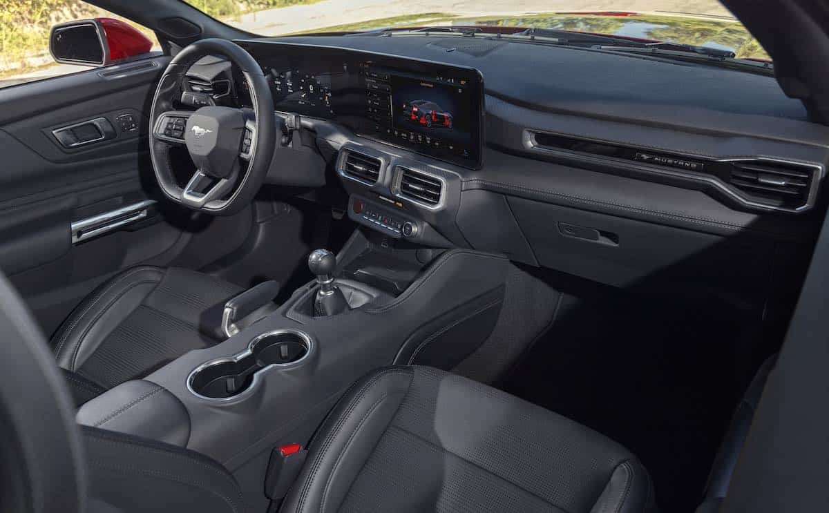 Interior of the 2024 Ford Mustang
