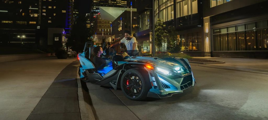 The 2026 Polaris Slingshot Signature Edition arrives with Golden Steel iridescent paint and upgraded 700-watt audio but no performance changes