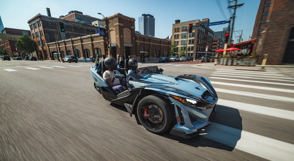 The 2026 Polaris Slingshot Signature Edition arrives with Golden Steel iridescent paint and upgraded 700-watt audio but no performance changes
