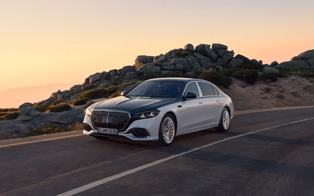 The 2027 Mercedes-Maybach S-Class luxury car just dropped with a V12, a superscreen and cupholders built exclusively for silver-plated flutes