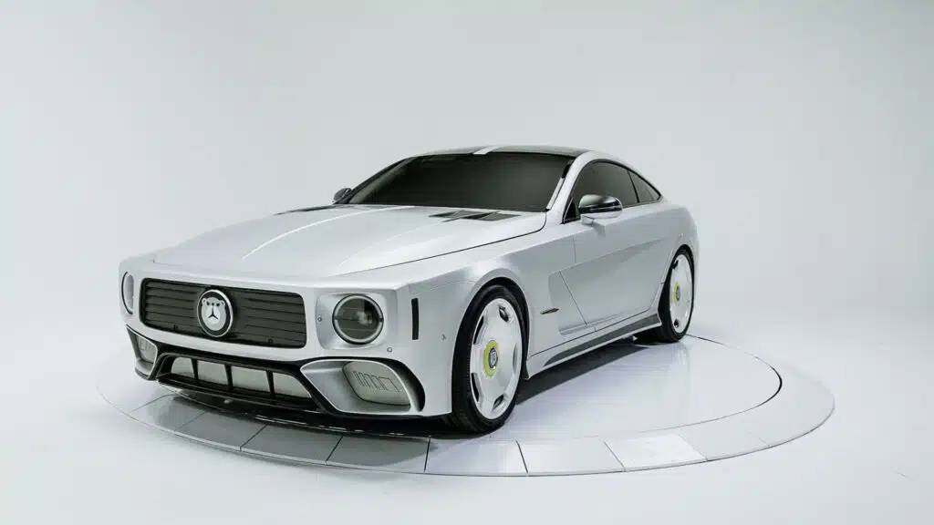 Will.i.am’s custom Mercedes, built on the Mercedes-AMG GT by West Coast Customs, promotes STEAM education and debuted during the Formula 1 Miami Grand Prix