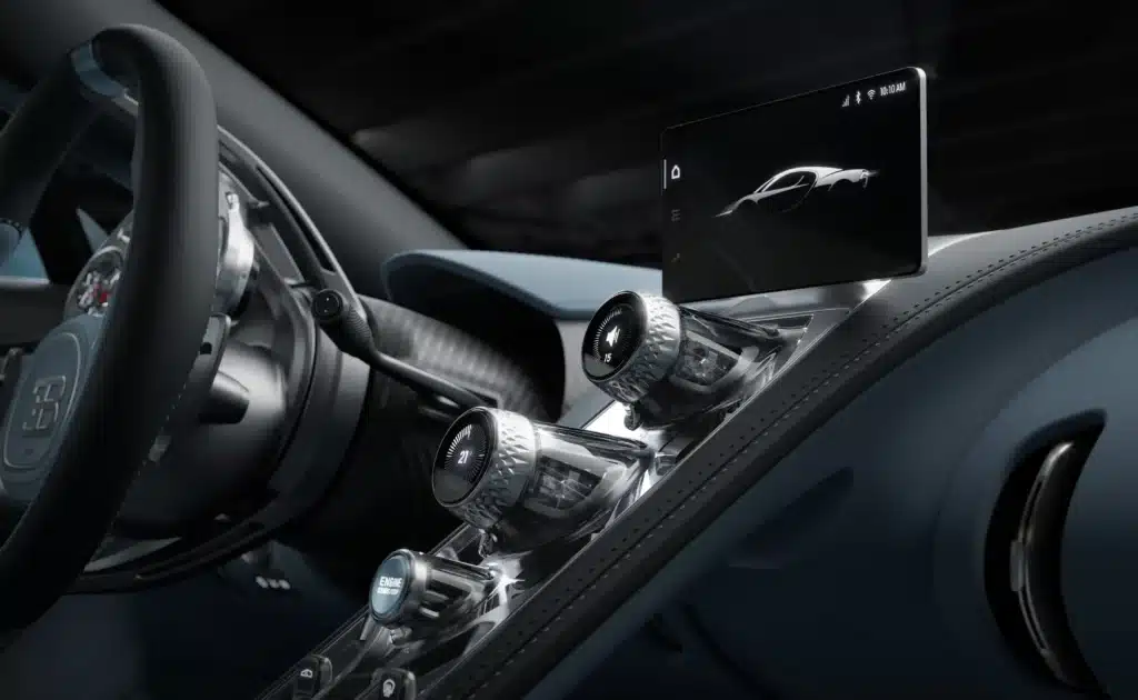 Bugatti’s hypercar with AI-engineered components and minimal screens will prioritize long-term function across structure, powertrain, and interior