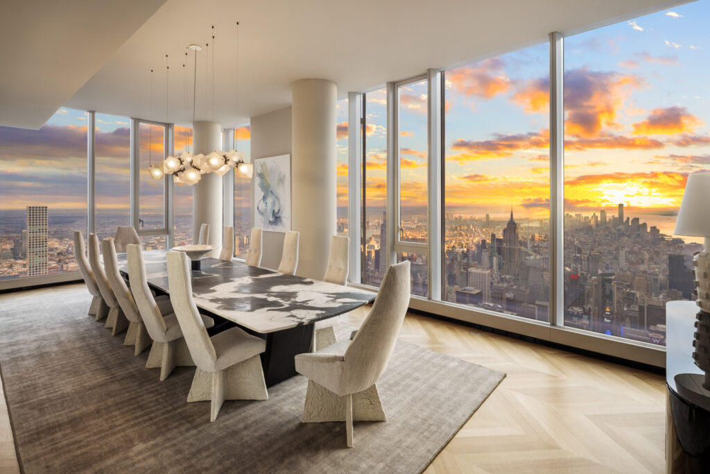 0m penthouse, The One Above All Else, dining room