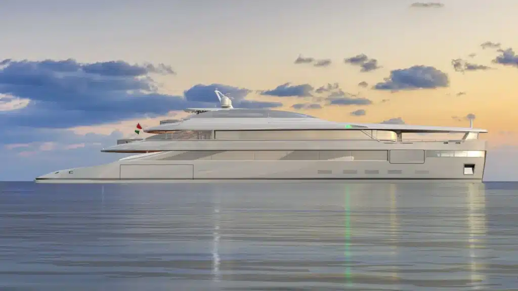 Spacecraft-inspired superyacht customized for billionaire features dedicated video game chamber