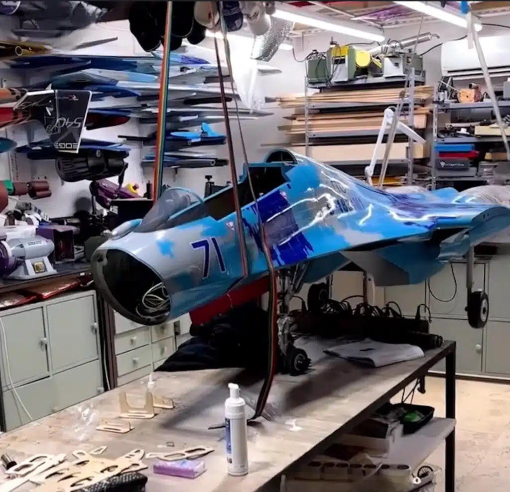 homemade fighter jet fuselage