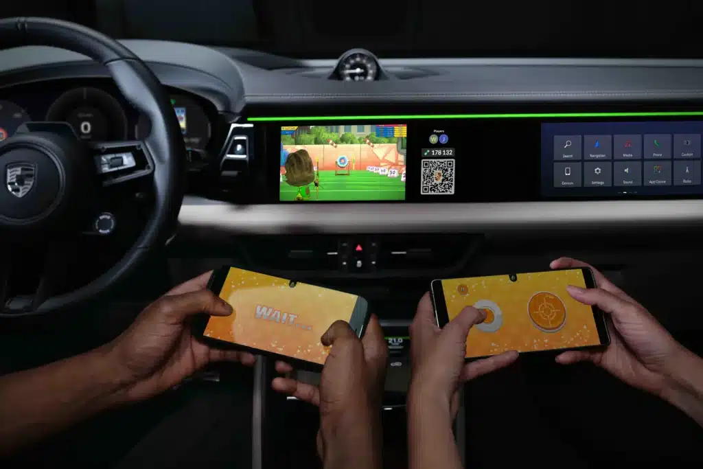 Porsche is integrating a in-car gaming system into its next car