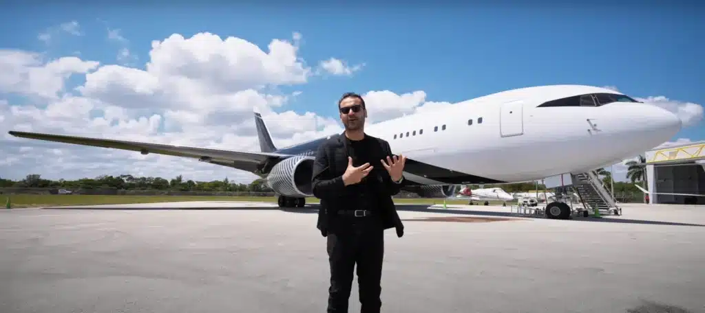 LA man shows inside of one of the world's largest private jets, makes $38M price seem a bargain