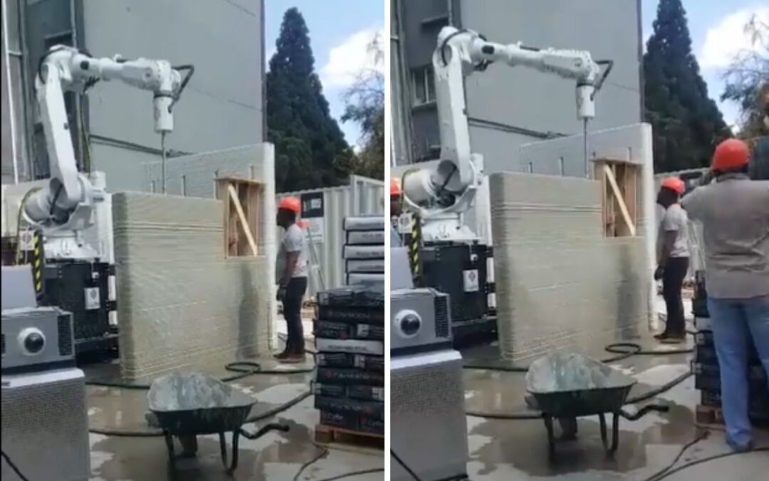 Robotic arm builds 3D-printed house ‘in just ONE DAY’
