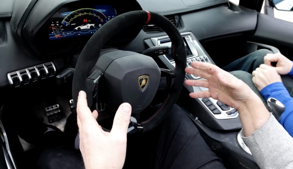Lamborghini Aventador steering wheel
