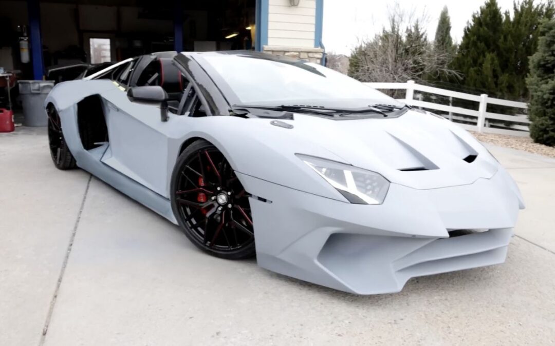 American dad builds a 3D-printed Lamborghini Aventador SV