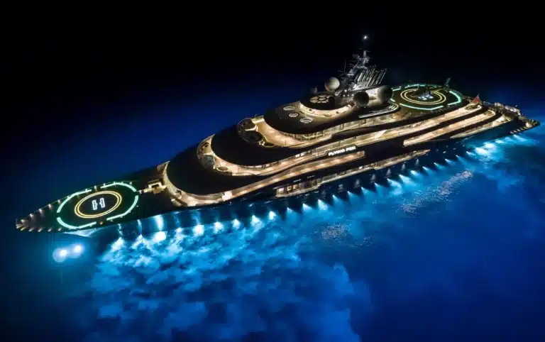 This $450M yacht has two helipads and a cryo-chamber and might now belong to Abu Dhabi royalty - meet the Flying Fox