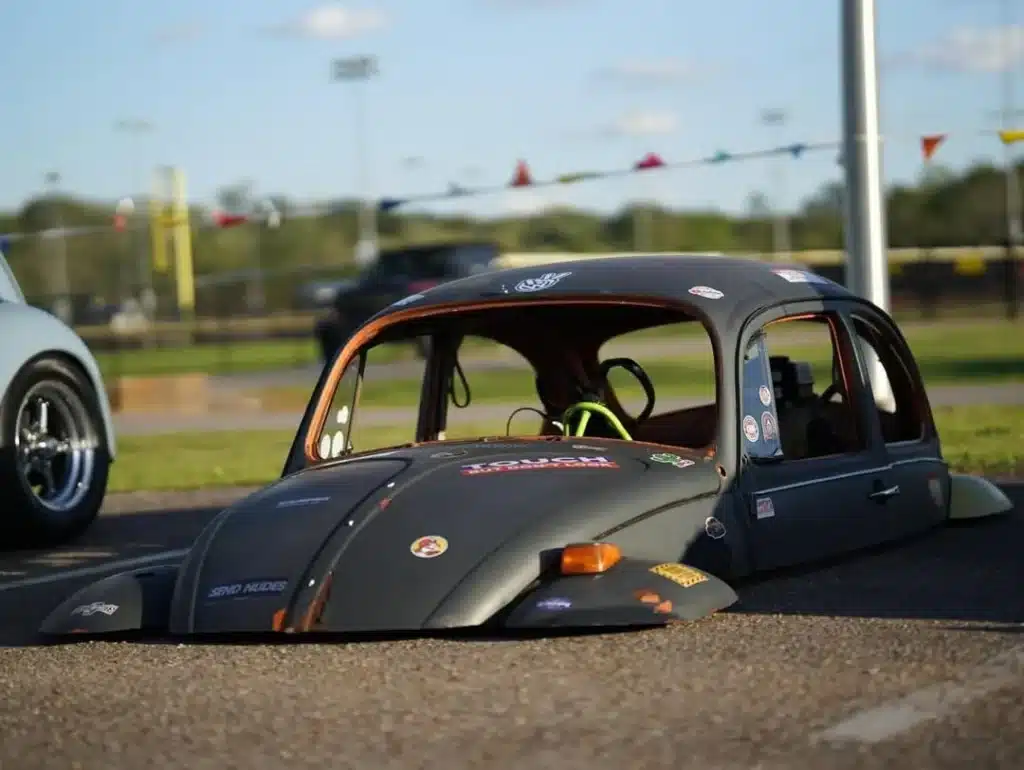 The lowest lowrider Volkswagen Beetle goes viral for being as low as a car can go and still drivable
