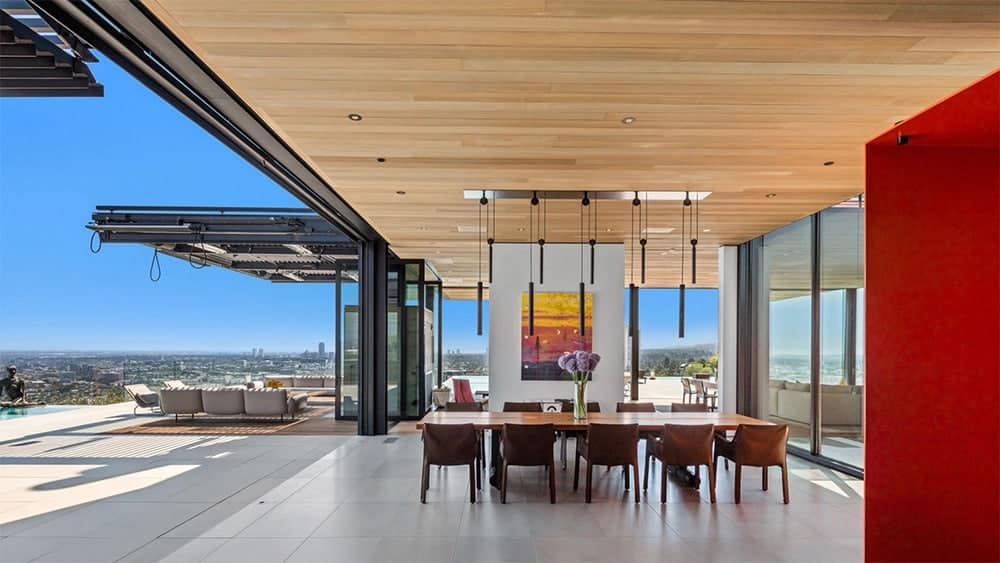 $48m Hollywood mansion, dining room