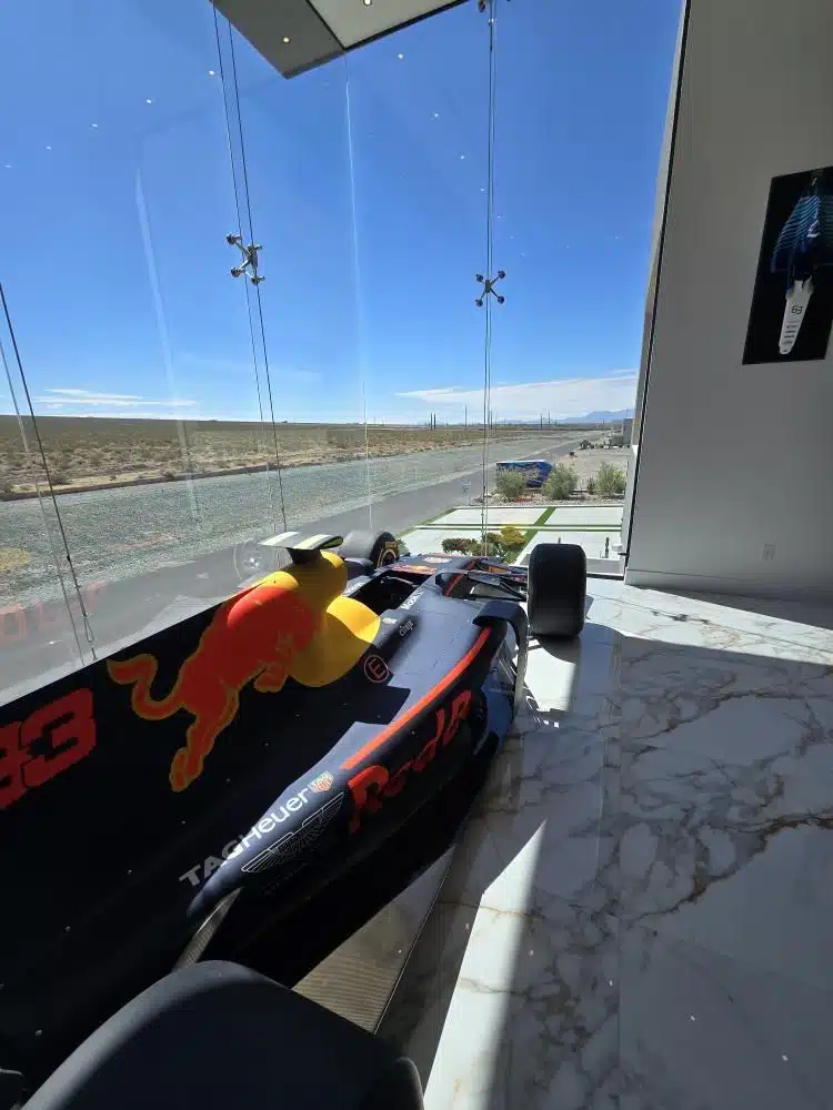 US millionaire has a Red Bull F1 car chilling in his living room