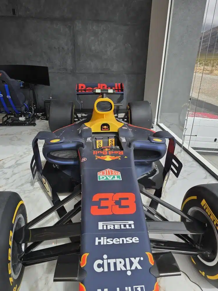 US millionaire has a Red Bull F1 car chilling in his living room