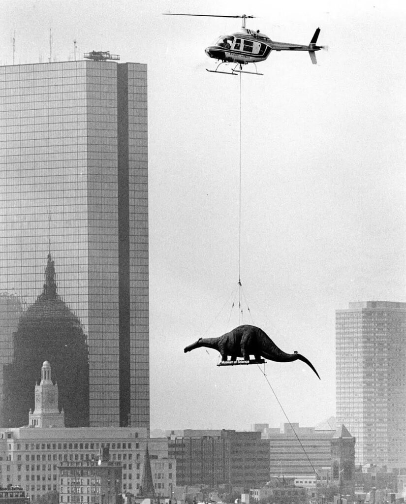 The T.Rex helicopter ride from New York to Boston that stole the show