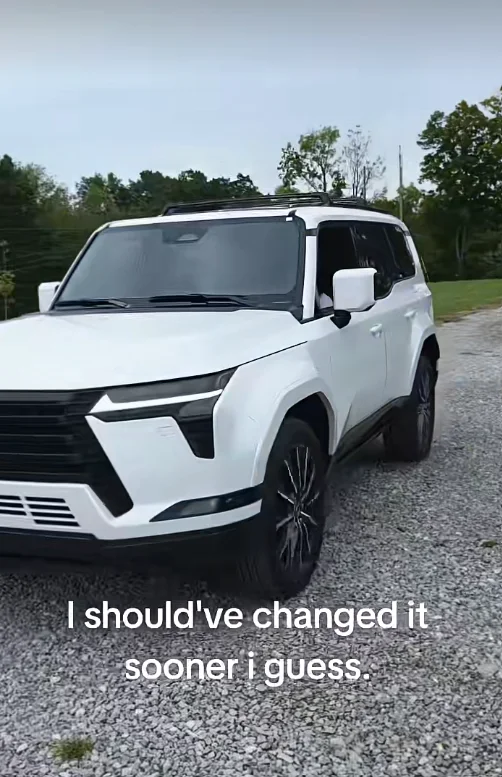 Husband takes too long to change oil on wife's Toyota 4Runner so she heads to the dealership and comes home in a brand new Lexus