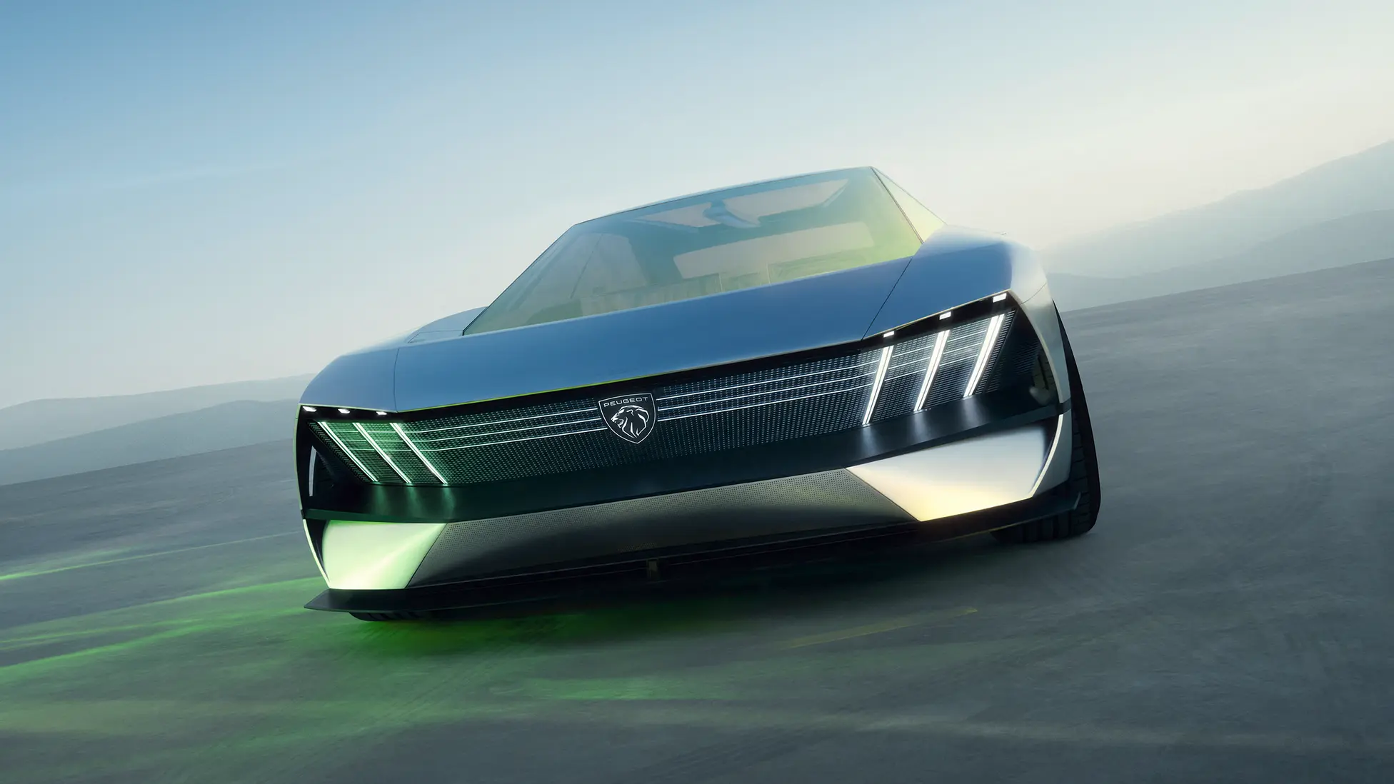 Front of Peugeot Inception EV concept 