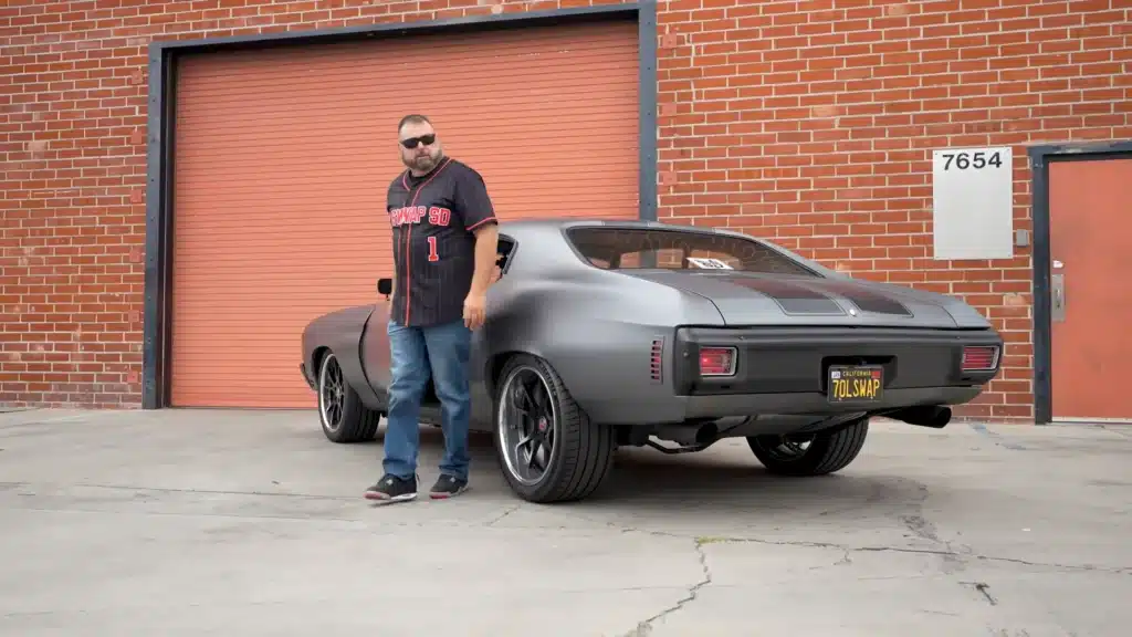 This US guy built a '70 Chevy Chevelle muscle car all by himself in his driveway for the love of his life