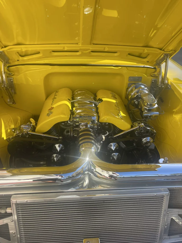 A stunning yellow 1957 Chevrolet Bel Air Convertible hot rod hits the block in Las Vegas 2025