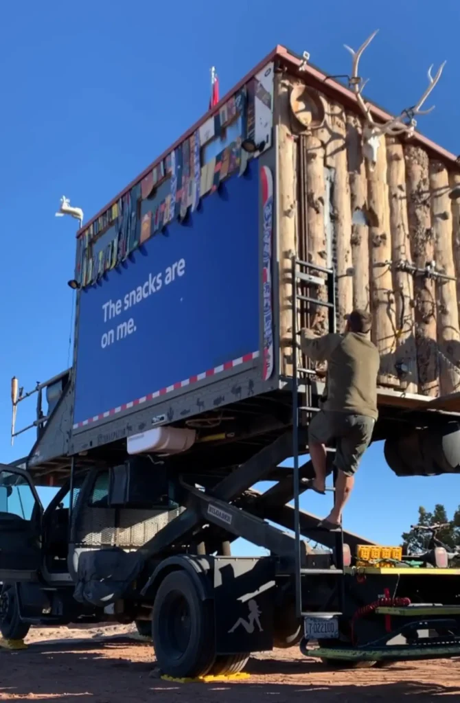 Southwest pilot transforms airplane catering truck into mobile home in 7 months