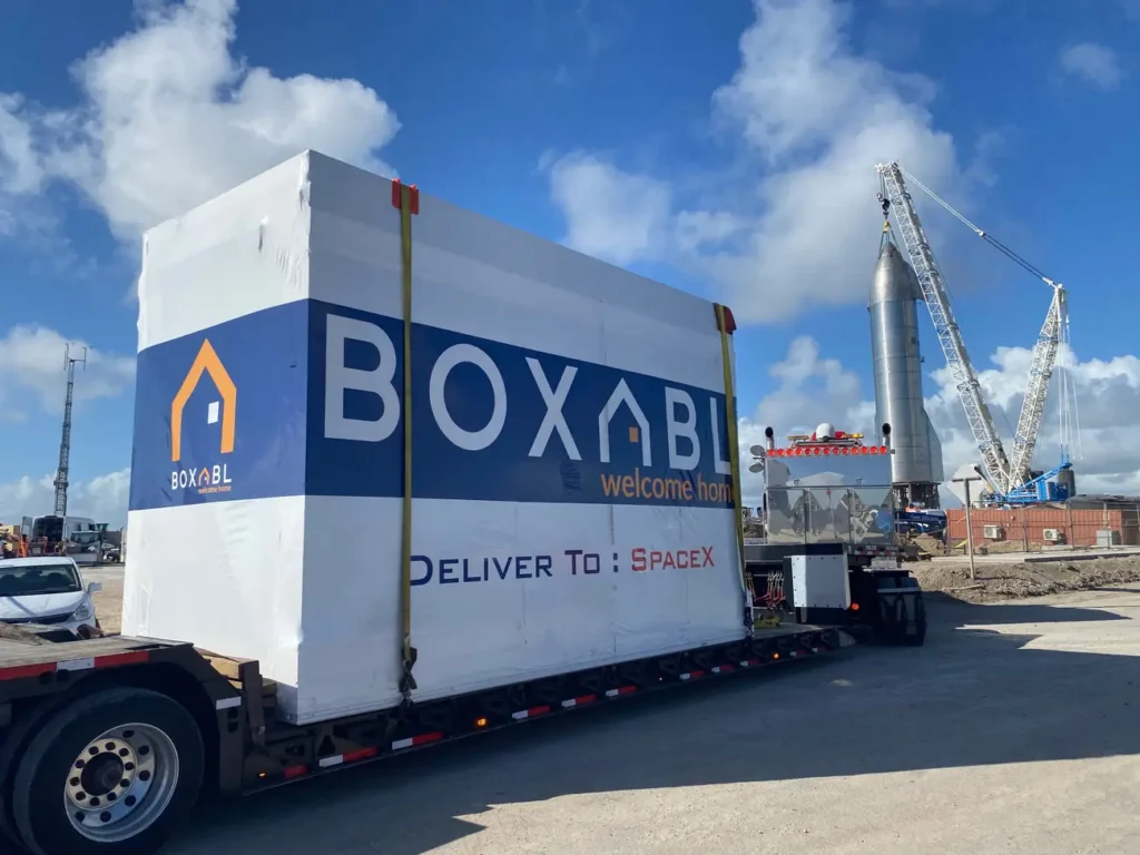Elon Musk Casita being delivered to SpaceX