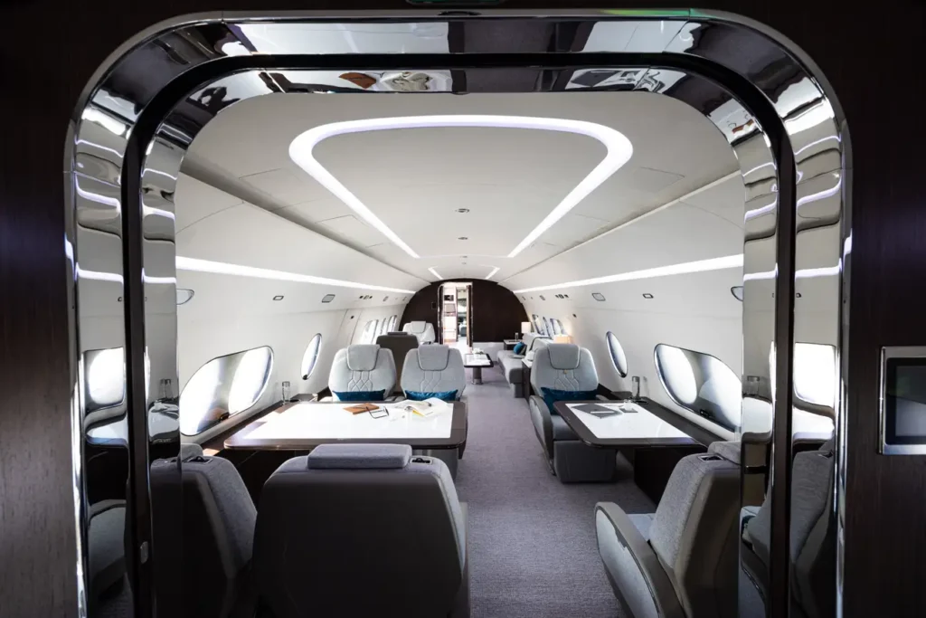 The Airbus private jet is like a flying home